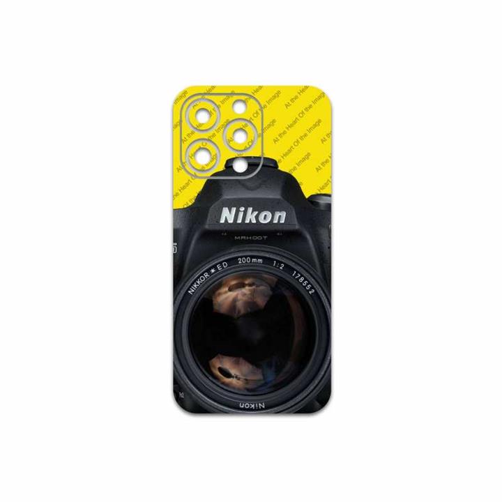 برچسب پوششی ماهوت مدل Nikon-Logo مناسب برای گوشی موبایل اپل iPhone 13 Pro Max MAHOOT Nikon-Logo Cover Sticker for Apple iPhone 13 Pro Max